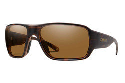 Smith Castaway Sunglasses Glass ChromaPop Polarized in Matte Tortoise with Brown